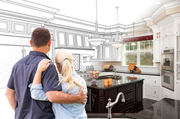 Professional Kitchen Island Installation technician working in Milford, OH